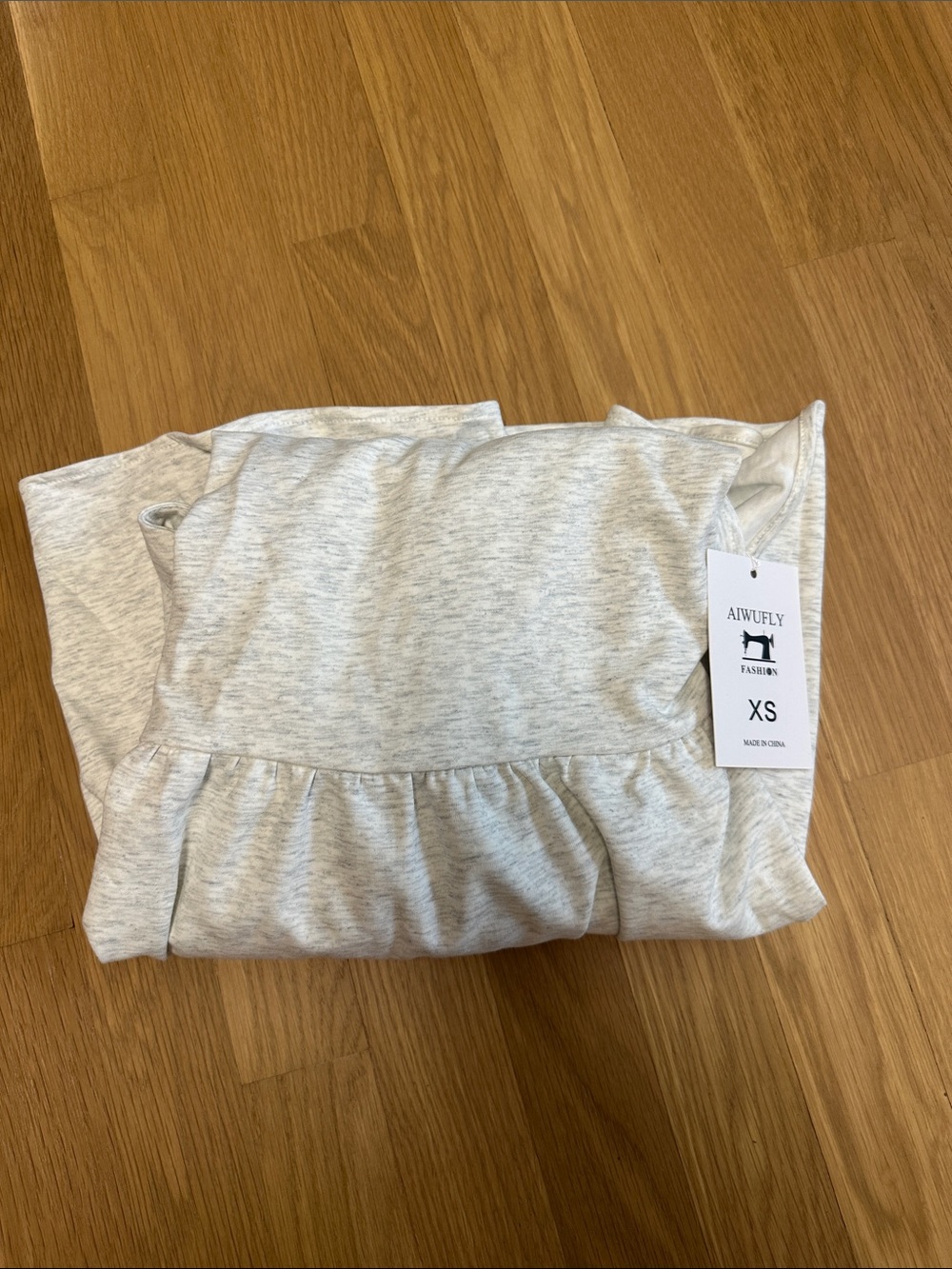Amazon Gray Ruffled Mini Sundress - Picture 5 of 5